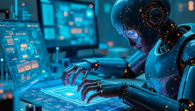 imgi-129-futuristic-robot-interacting-with-digital-interface-23-2151966726