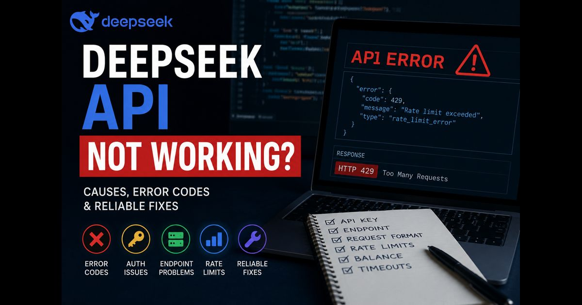 deepseek api not working